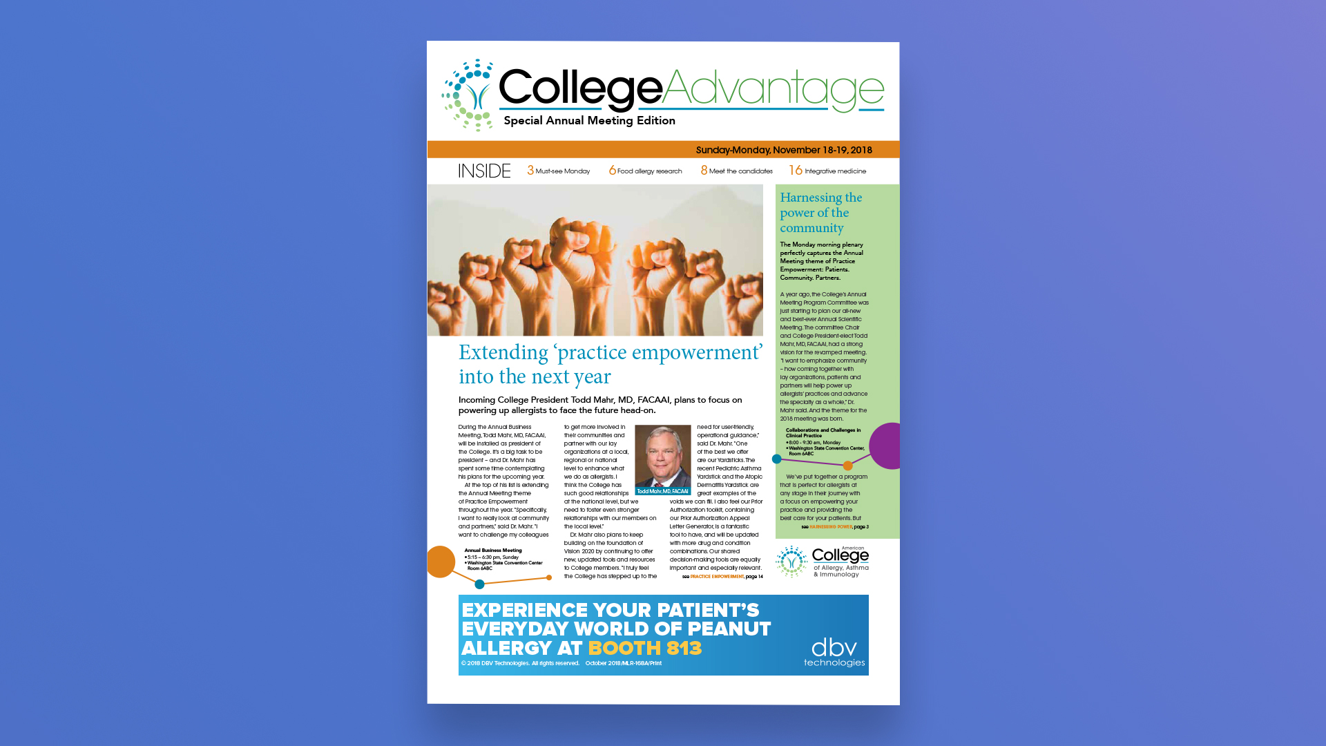 American College of Allergy, Asthma, and Immunology 2017 - College Advantage Daily